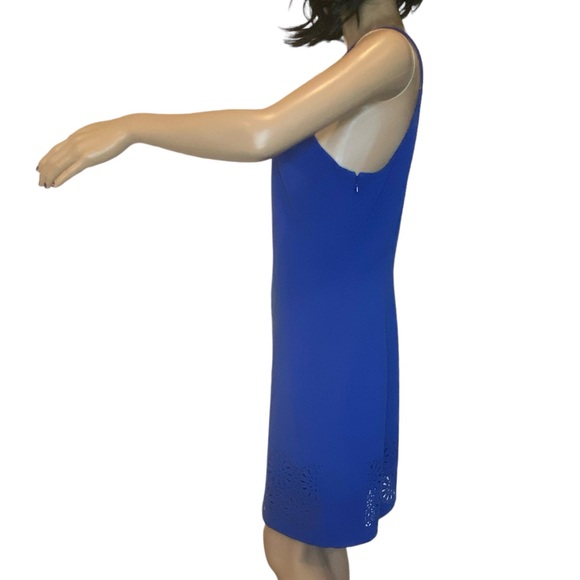 Banana Republic Knee Length Dress with Cutouts Spaghetti Straps Blue Sz 8P EUC - Picture 2 of 5